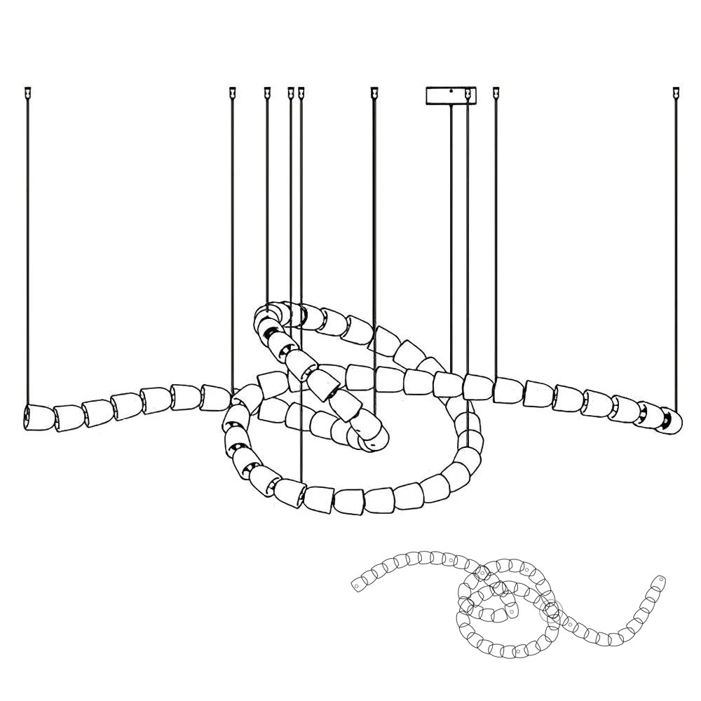 Gabriel Chrome Chandelier - Blowlighting