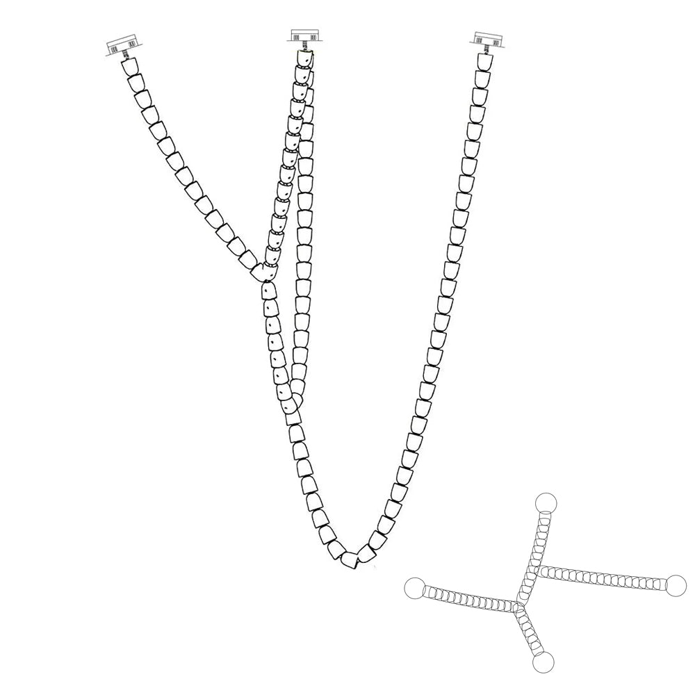 Gabriel Chrome Chandelier - Blowlighting