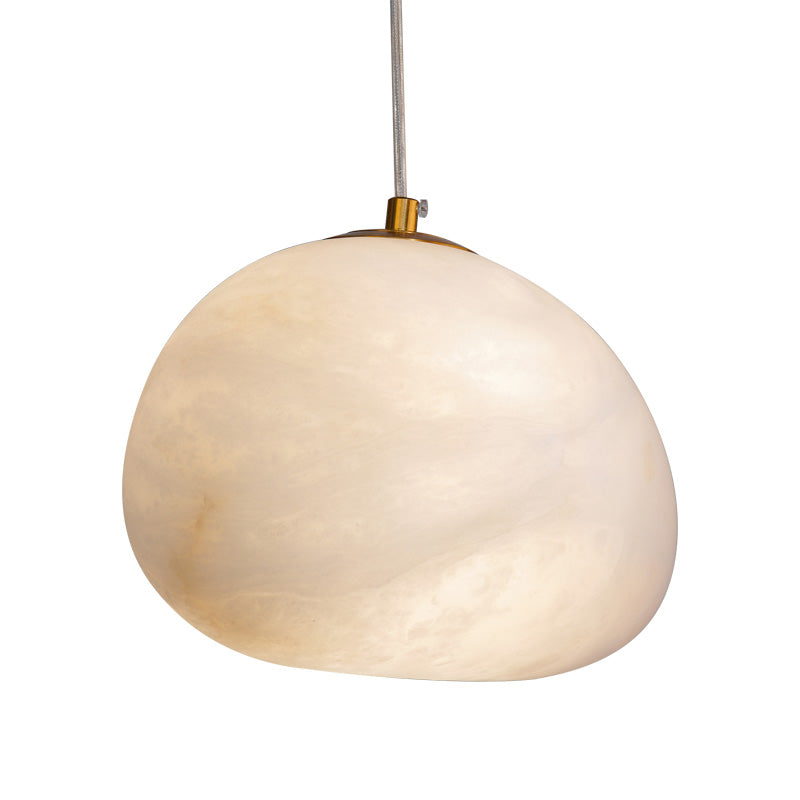 Codoriel Modern Minimalist Brass Alabaster Pendant Light - Lamp Copper