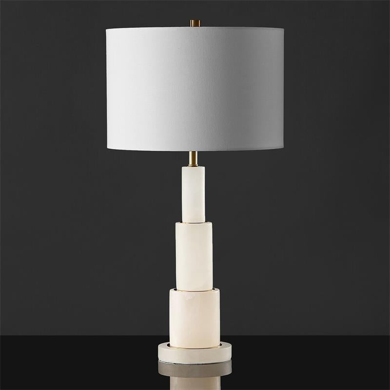 Gardiner Alabaster Table Lamp - Lamp Copper