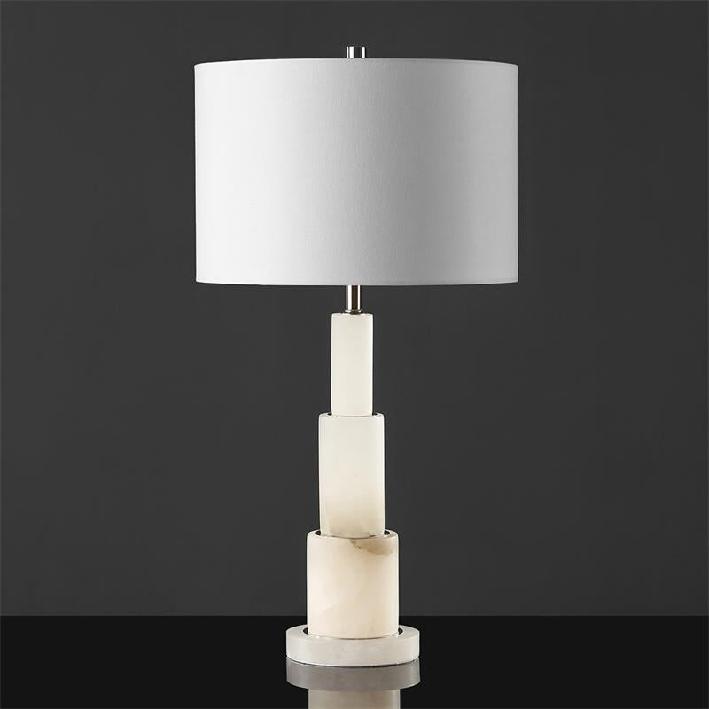 Gardiner Alabaster Table Lamp - Lamp Copper
