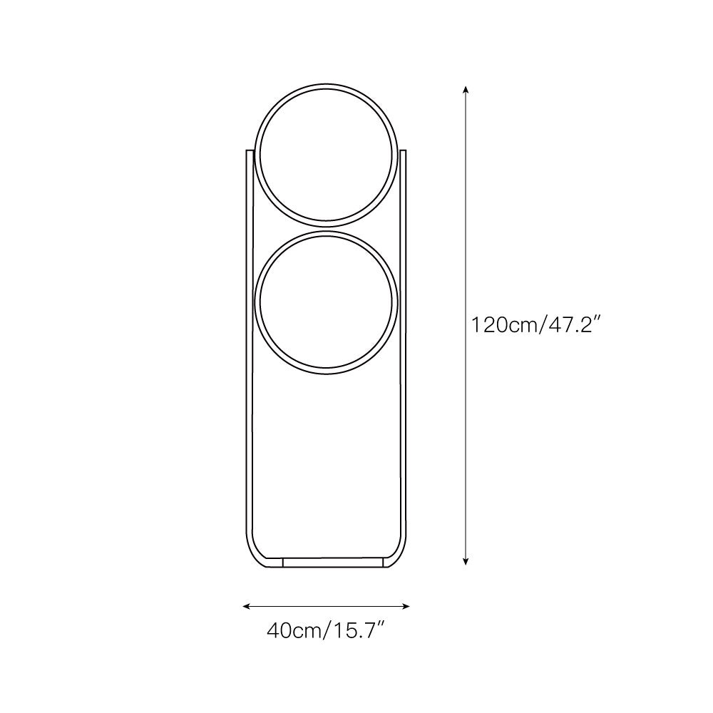 Garrault-Delord Ball Floor Lamp - Lamp Copper