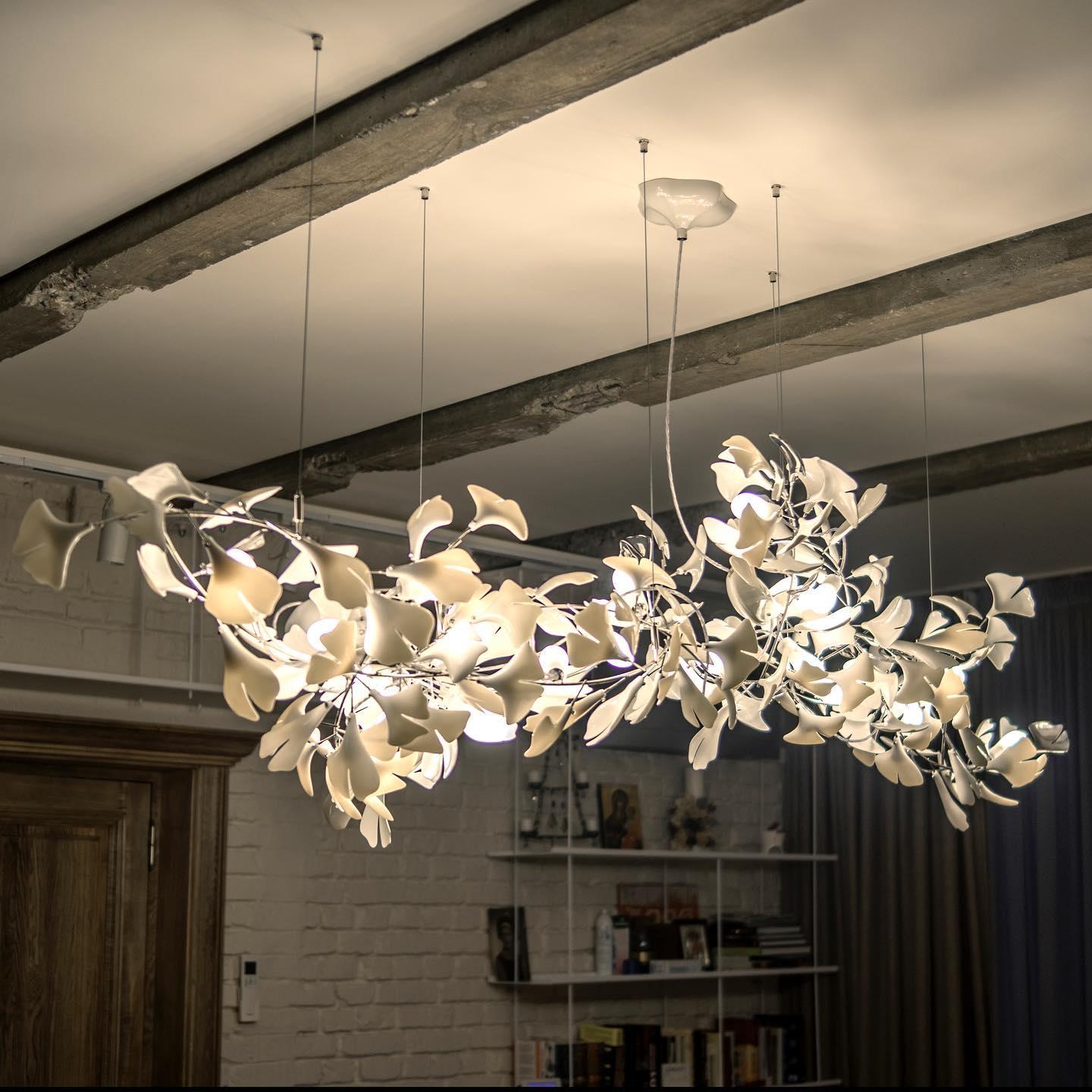 Olivia CeraFall Lampadari organico moderno Art Déco Metallo e Ceramica