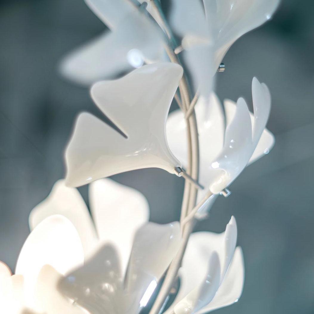 Olivia Design Bellissimo LED Lampade a Sospensione Irregolare Ginkgo Biloba Metallo Ceramico Soggiorno