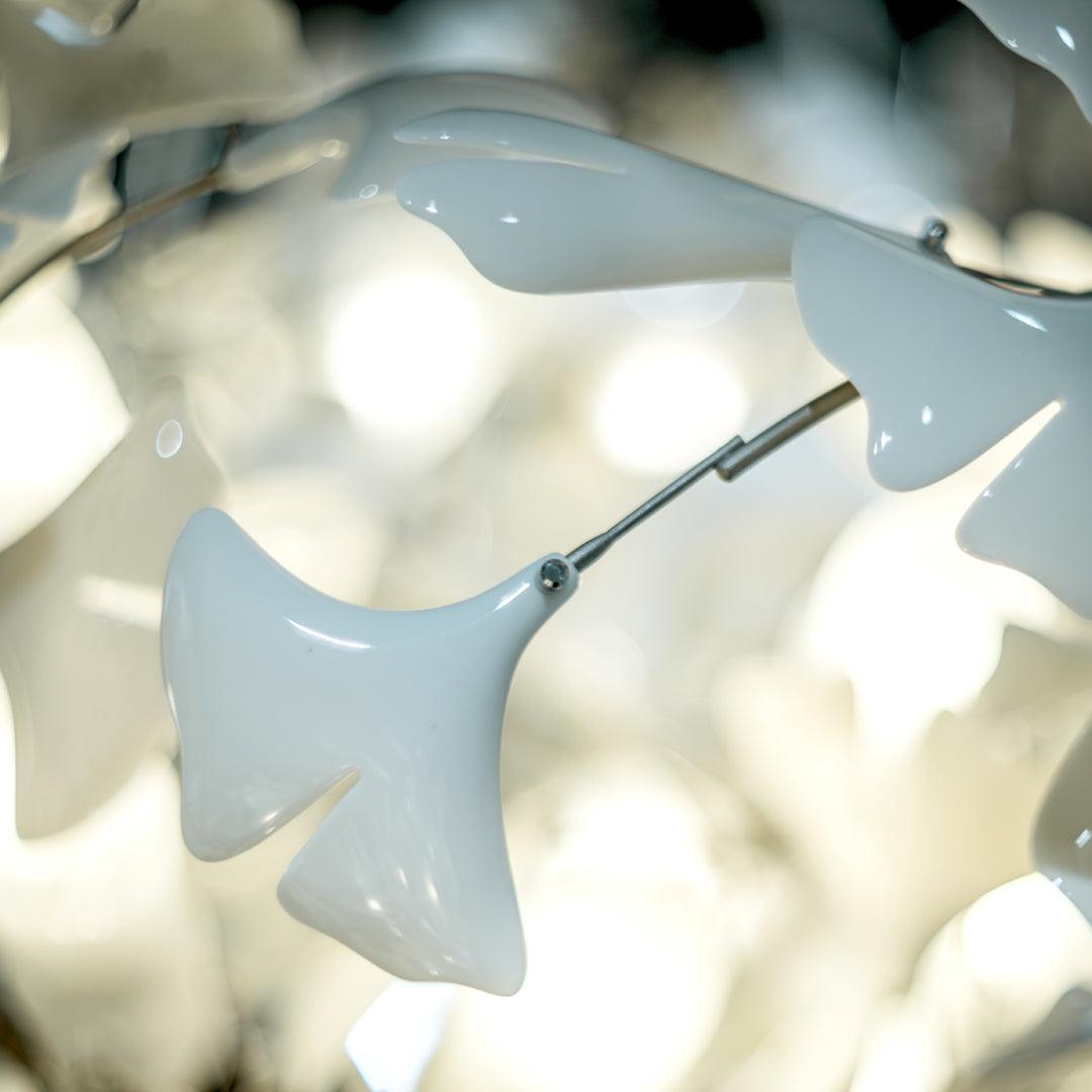 Olivia Design Bellissimo LED Lampade a Sospensione Irregolare Ginkgo Biloba Metallo Ceramico Soggiorno