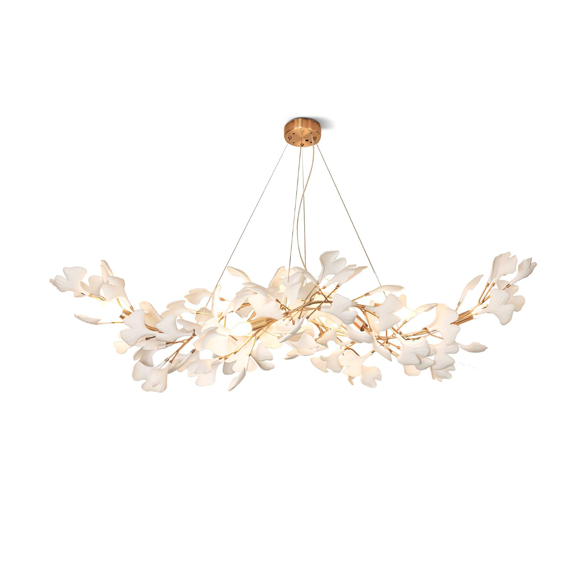 Vashayra Floral Capiz Shell Chandelier - Blowlighting