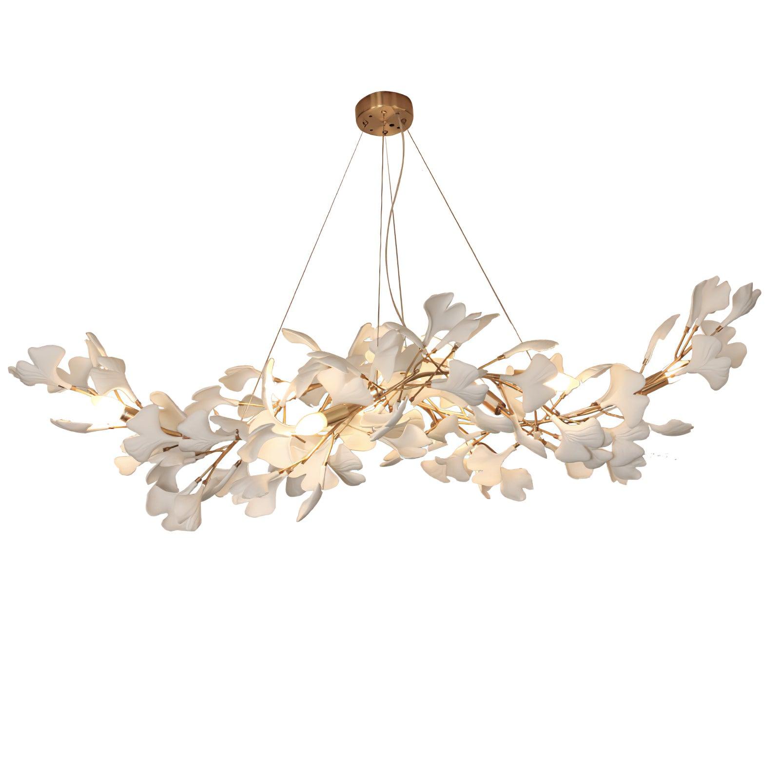 Vashayra Floral Capiz Shell Chandelier - Blowlighting