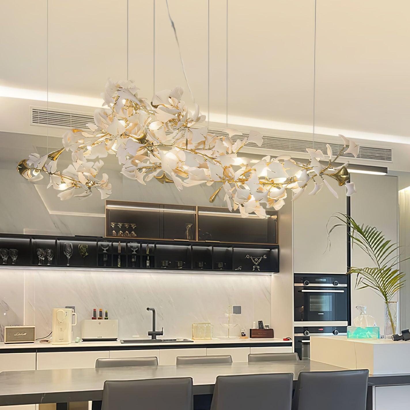 Vashayra Floral Capiz Shell Chandelier - Blowlighting