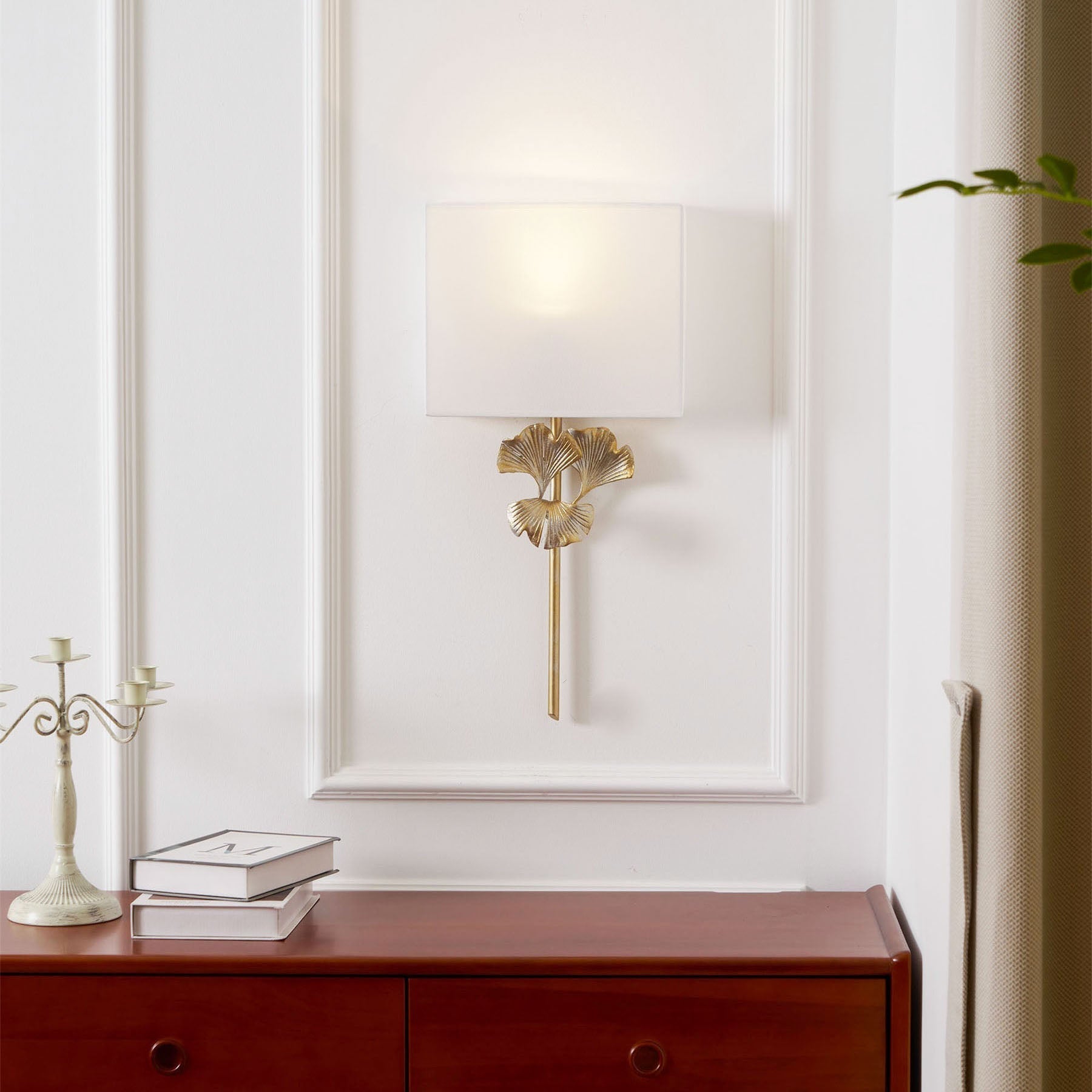 Velaeyra Individual Creativity Brass Fabric Wall Lamp - Lamp Copper