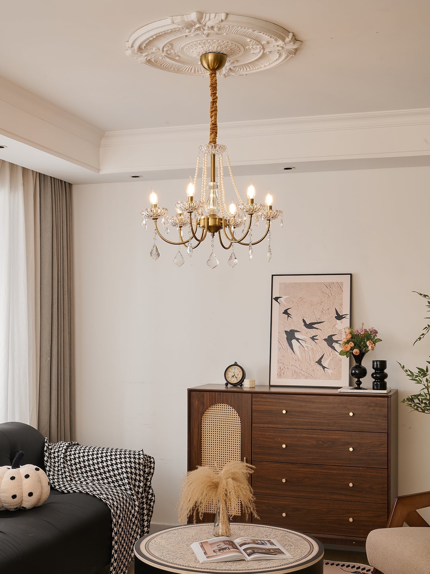 Glamour Pearl Chandelier - Blowlighting