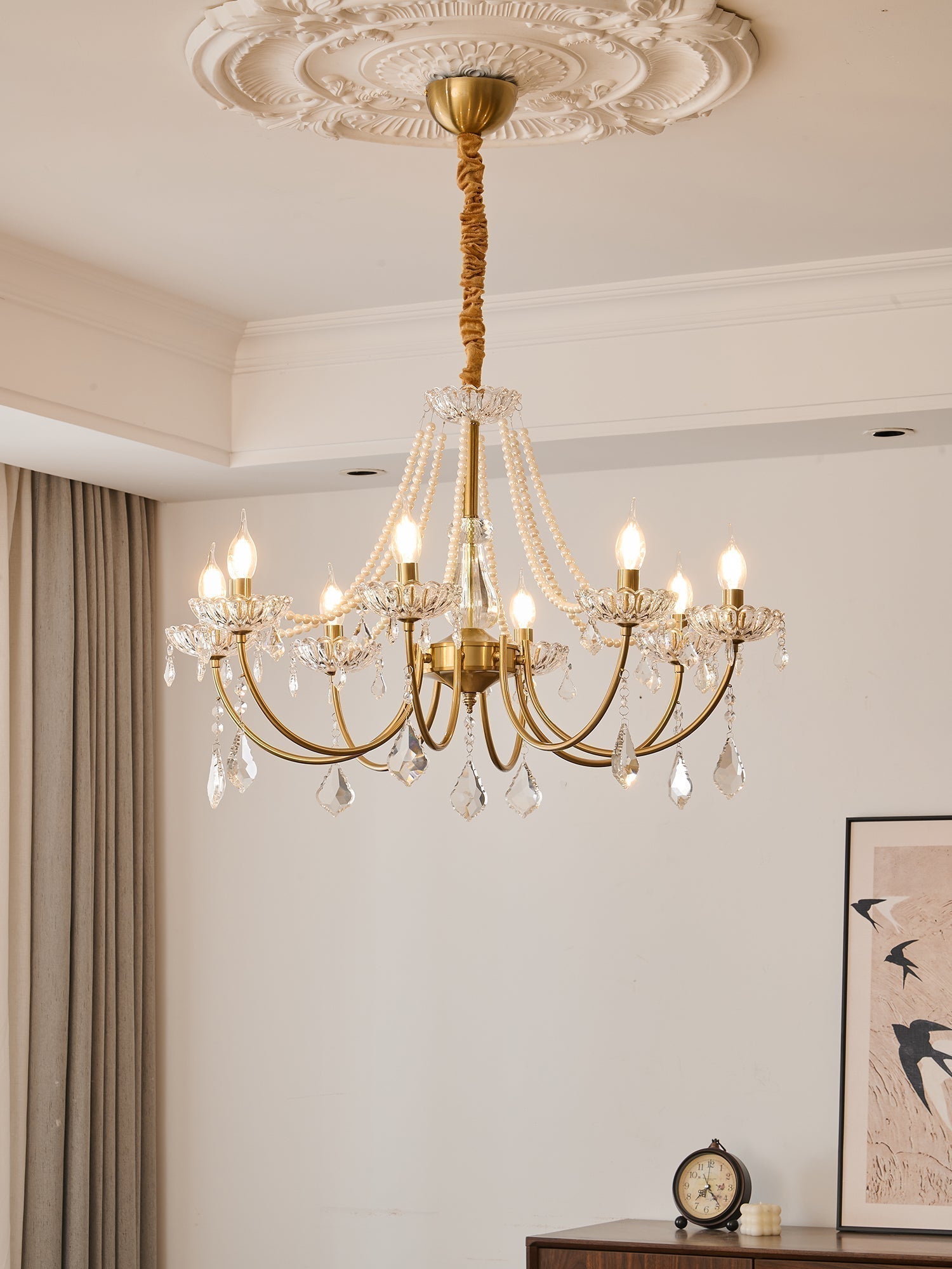 Glamour Pearl Chandelier - Blowlighting