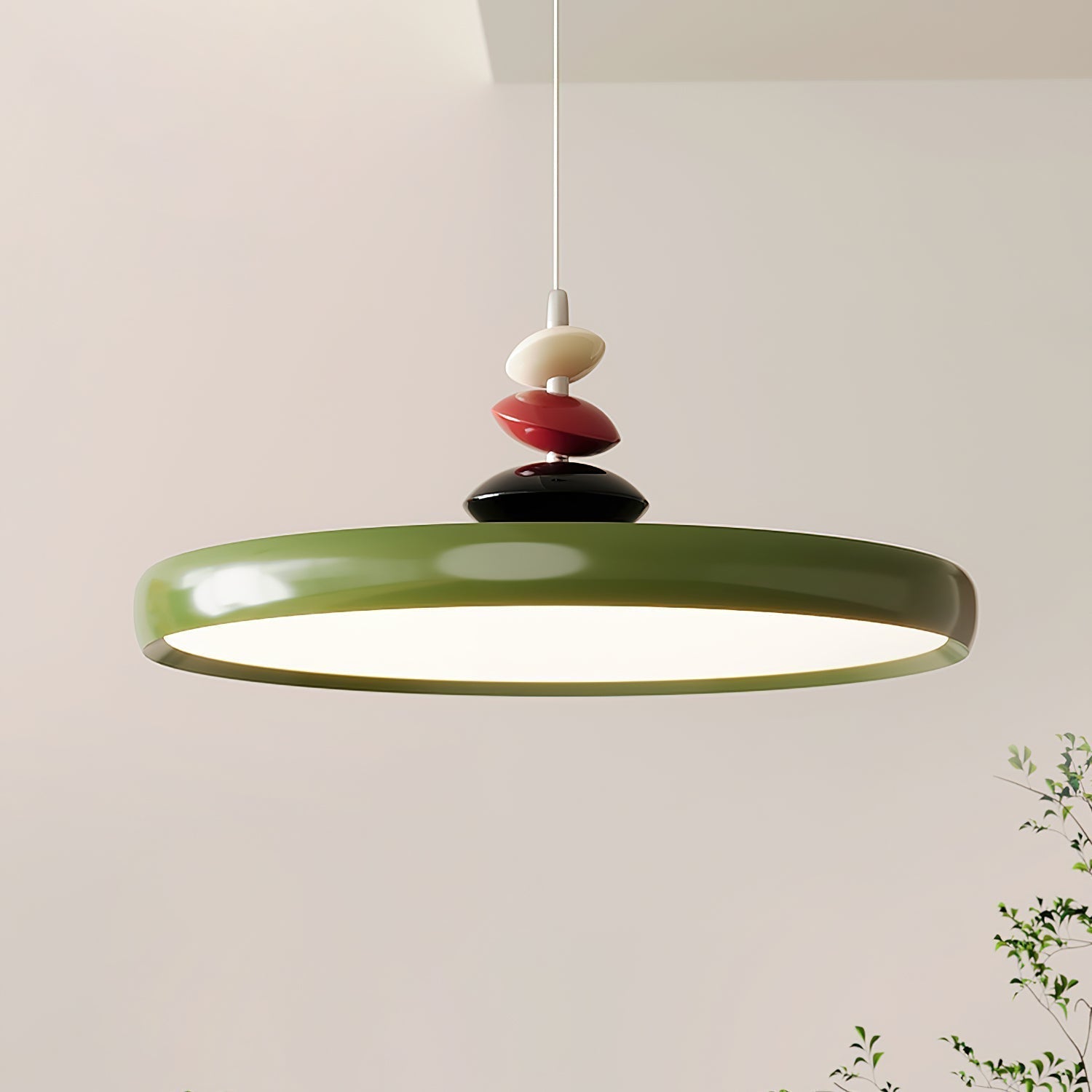 Pendant Lamp Metal and Acrylic Round Shade Decorative Modern - Letslighting