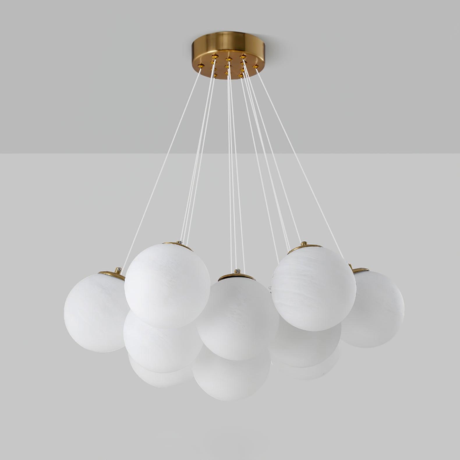 Glass Cluster Chandelier - Blowlighting