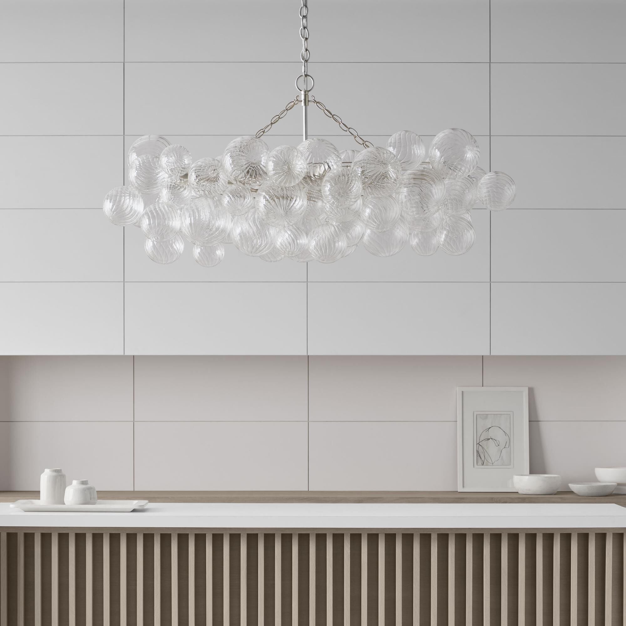 Aurora Chandelier Glass Ball Bubble Modern - Blowlighting