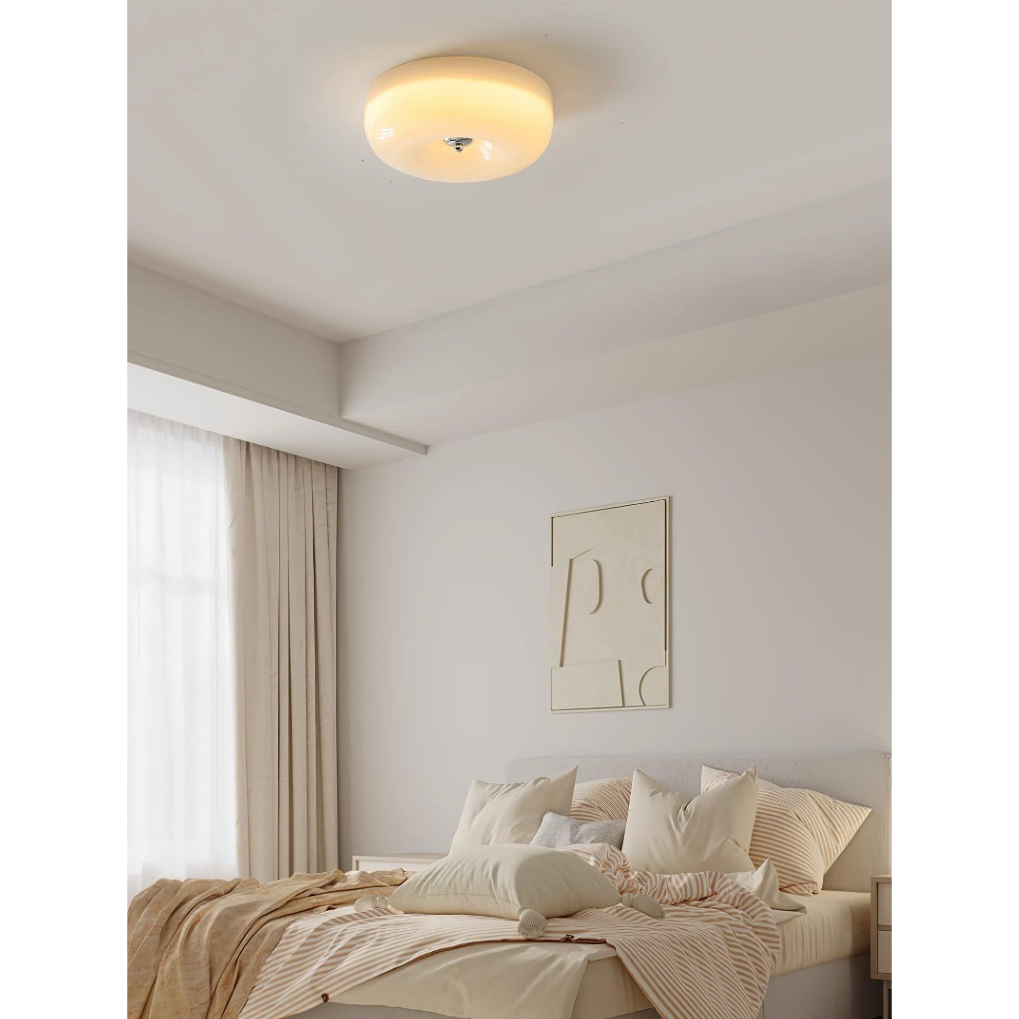 Ulsolir Premium Elegance Art Button Glass Ceiling Lamp - Lamp Copper