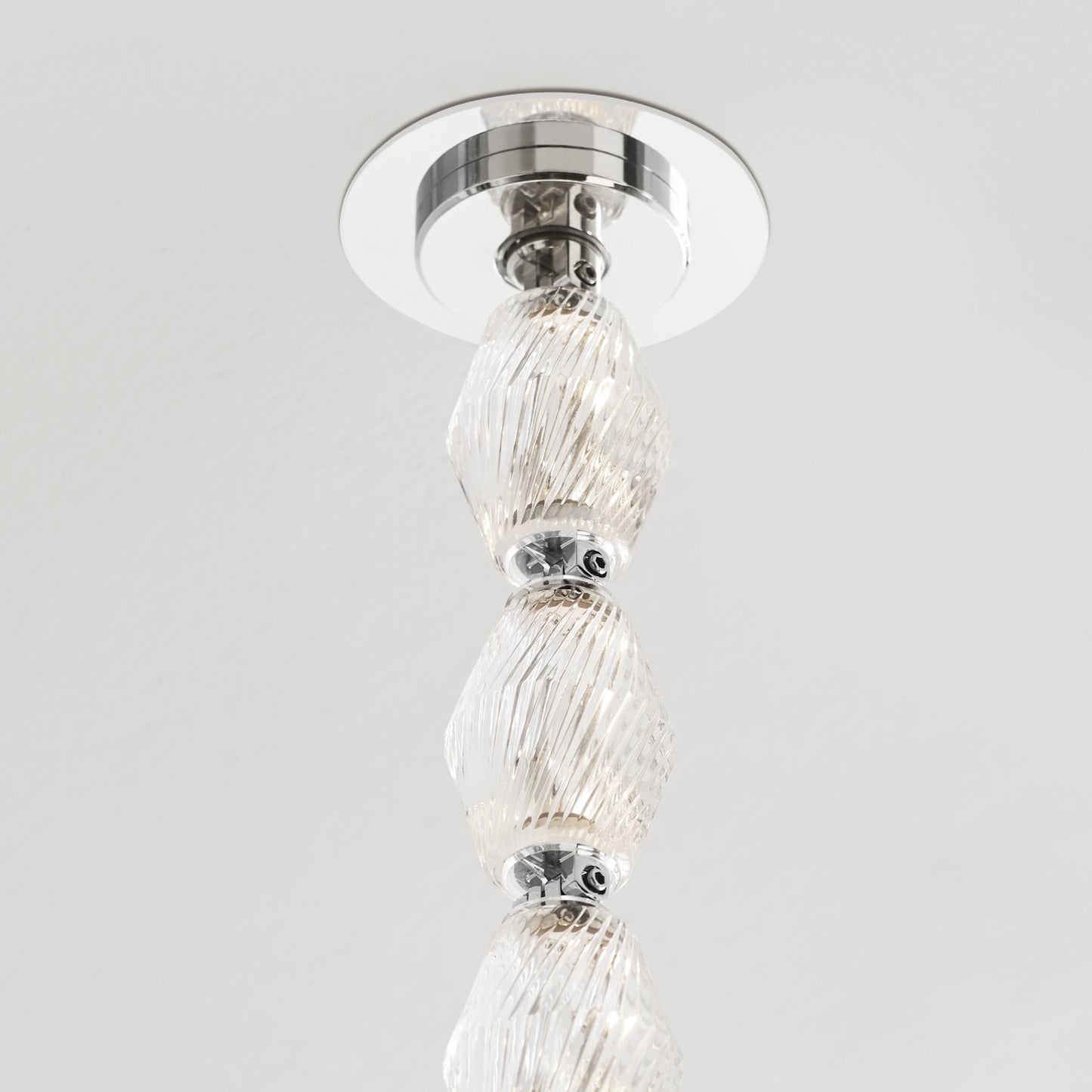 Pearlene Beaded Metal Chandelier - Blowlighting