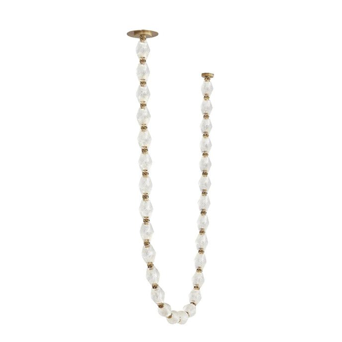Pearlene Beaded Metal Chandelier - Blowlighting