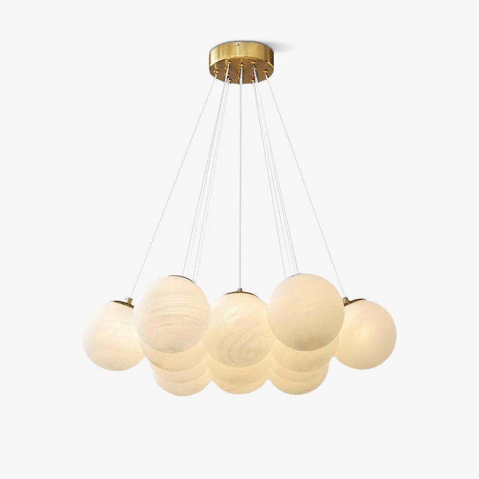 Glass Cluster Chandelier - Blowlighting