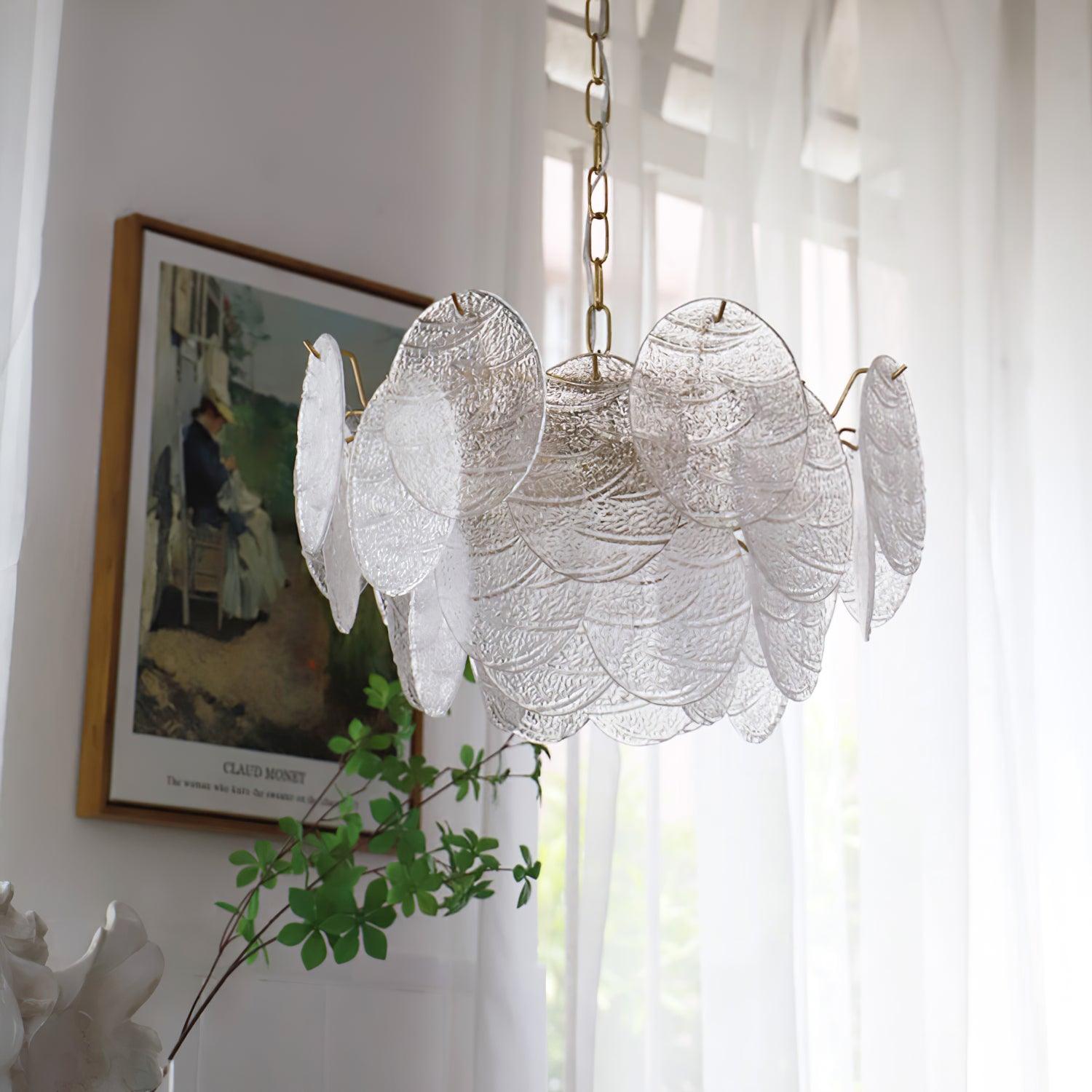 Glass Disc Chandelier - Blowlighting
