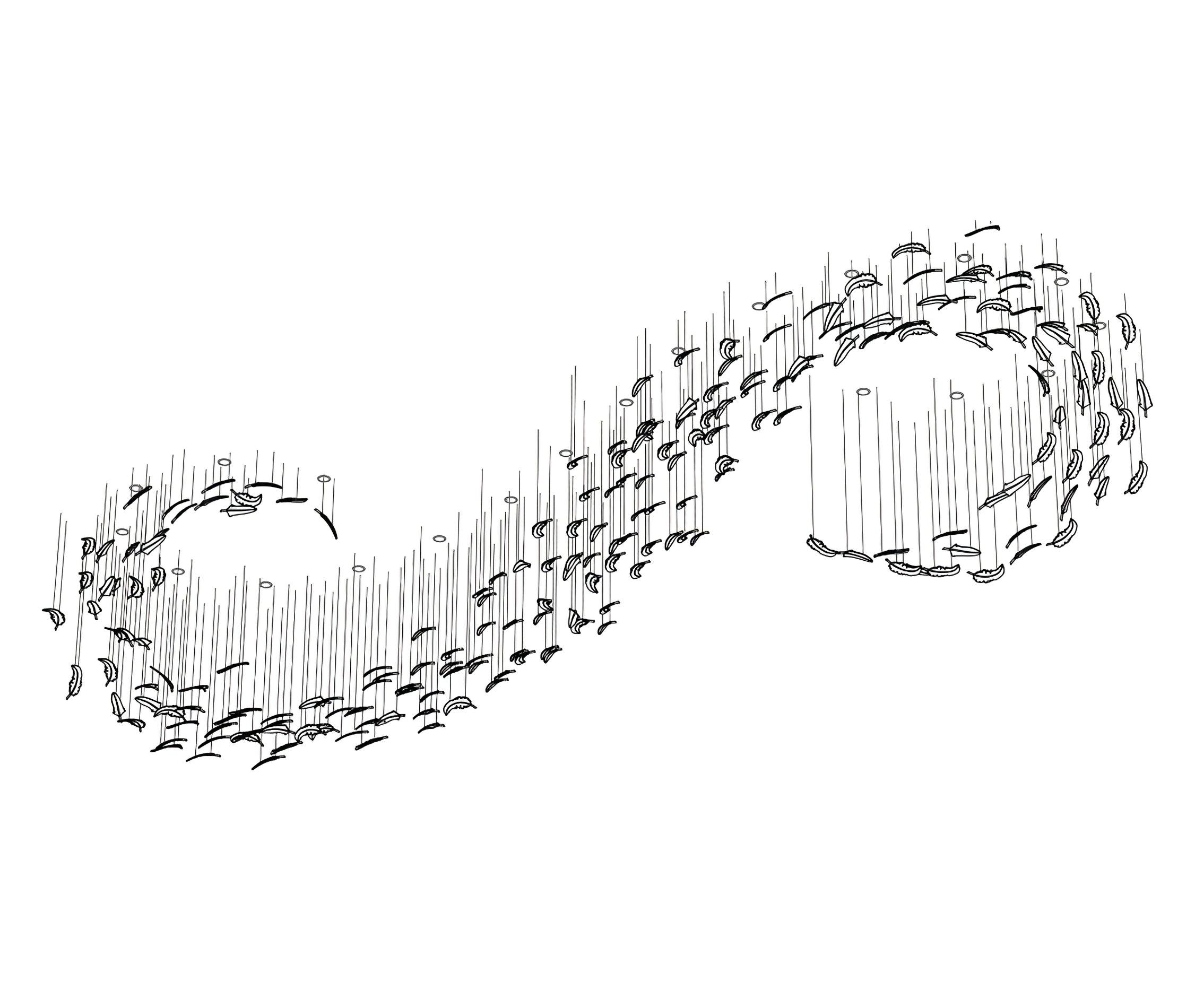 Aetherial Glass Leaf Chandelier - Blowlighting