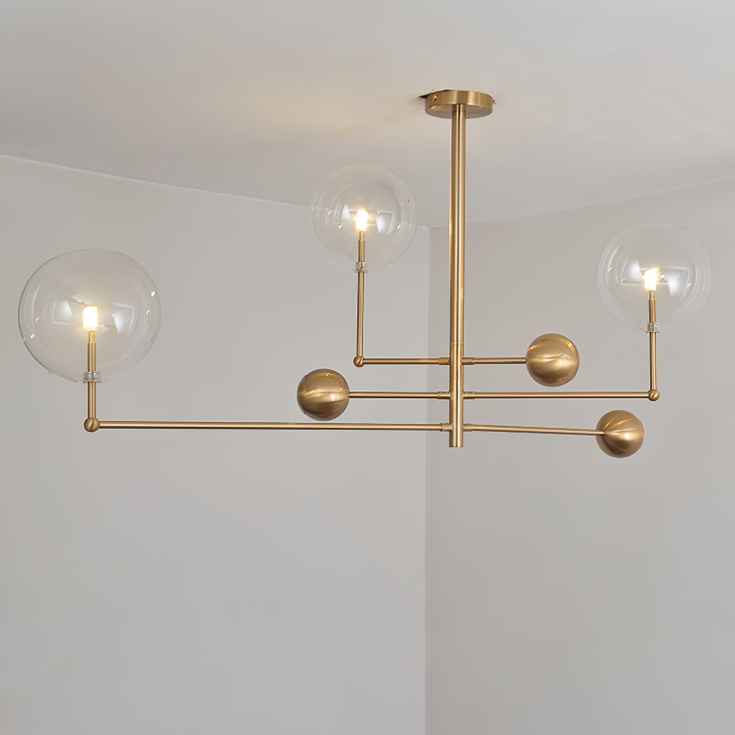 Orbit Contemporary Glass Chandelier - Blowlighting