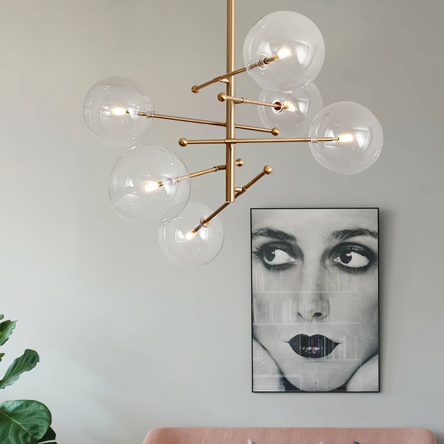 Orbit Contemporary Glass Chandelier - Blowlighting