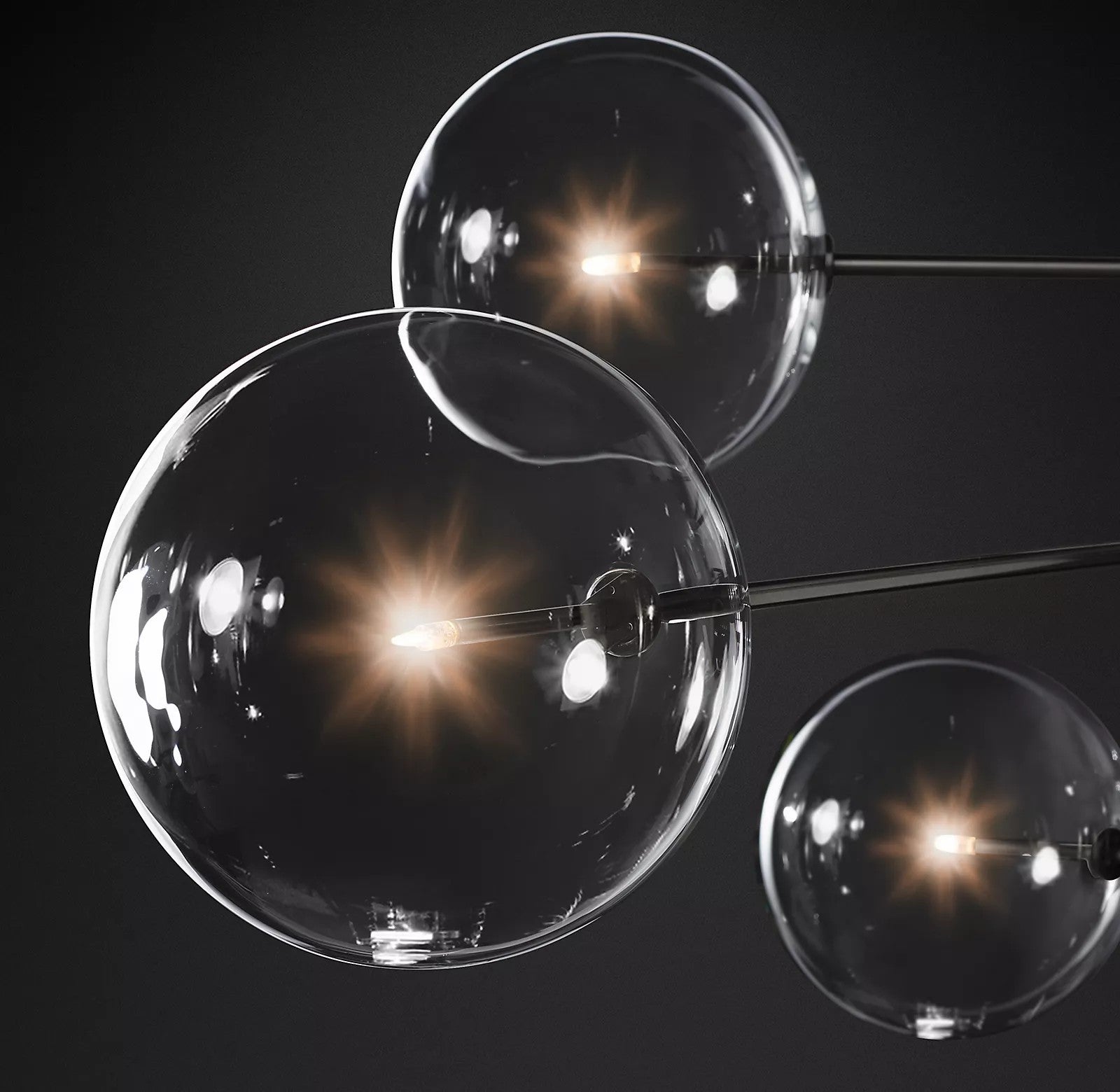 Orbit Contemporary Glass Chandelier - Blowlighting