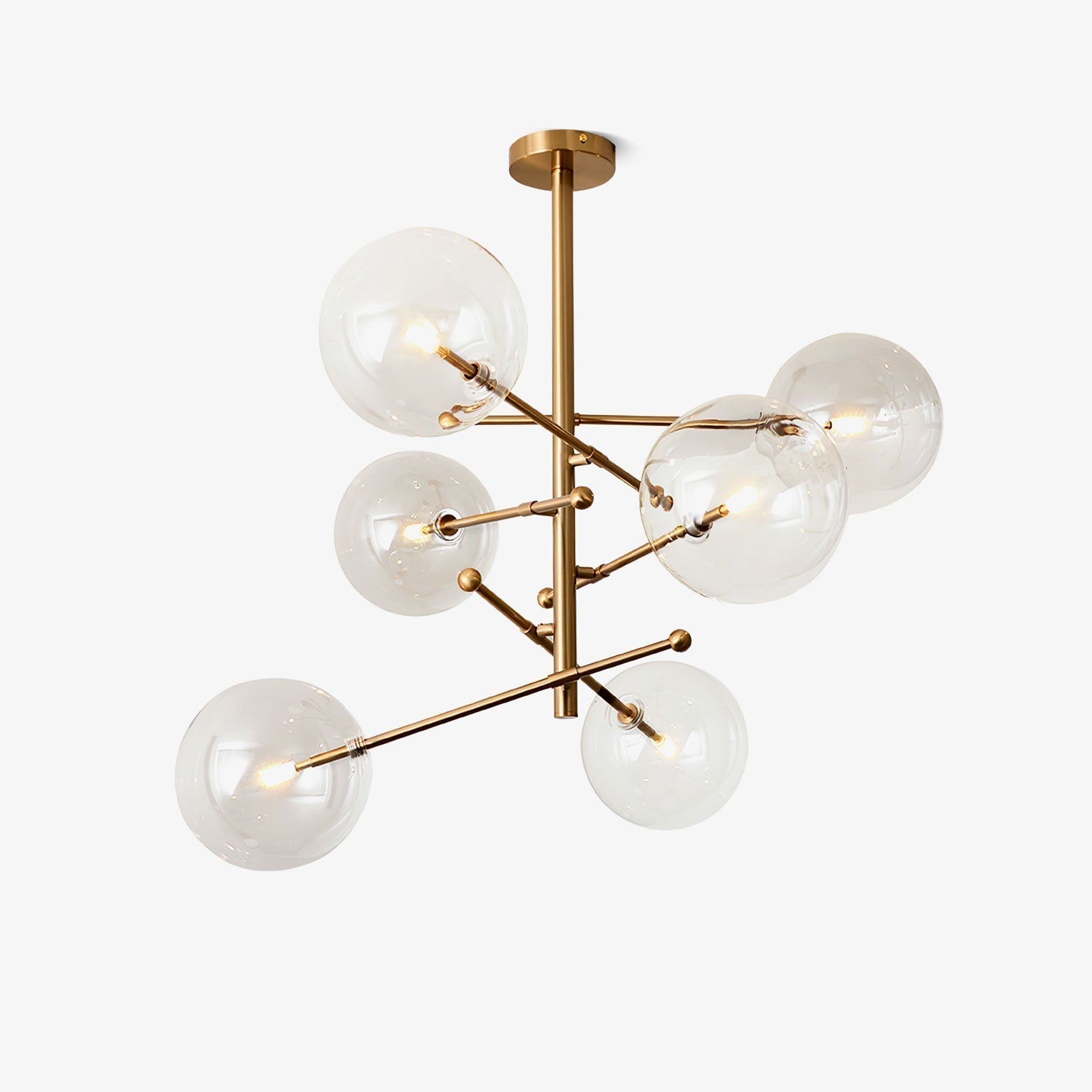 Orbit Contemporary Glass Chandelier - Blowlighting