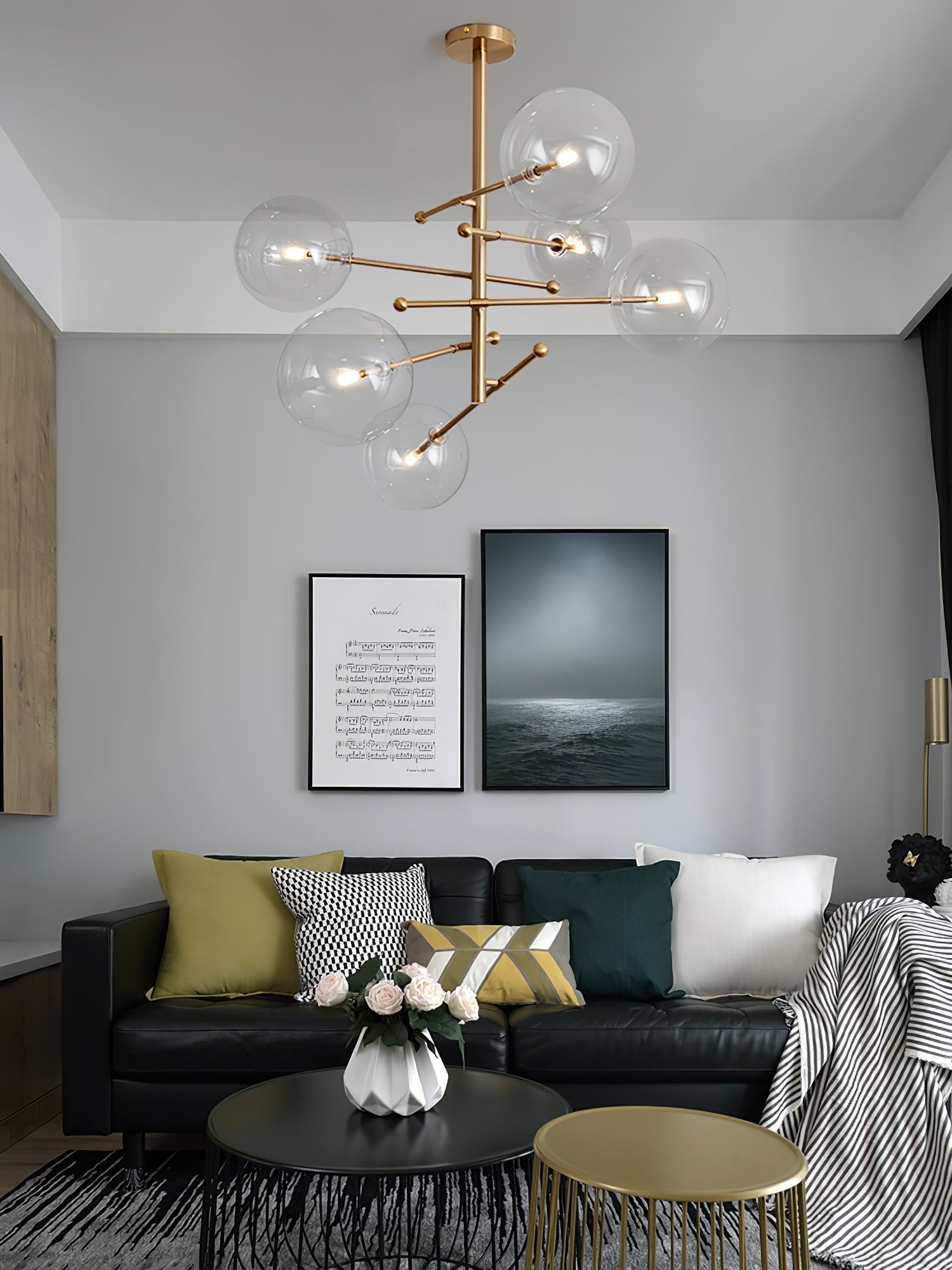 Orbit Contemporary Glass Chandelier - Blowlighting