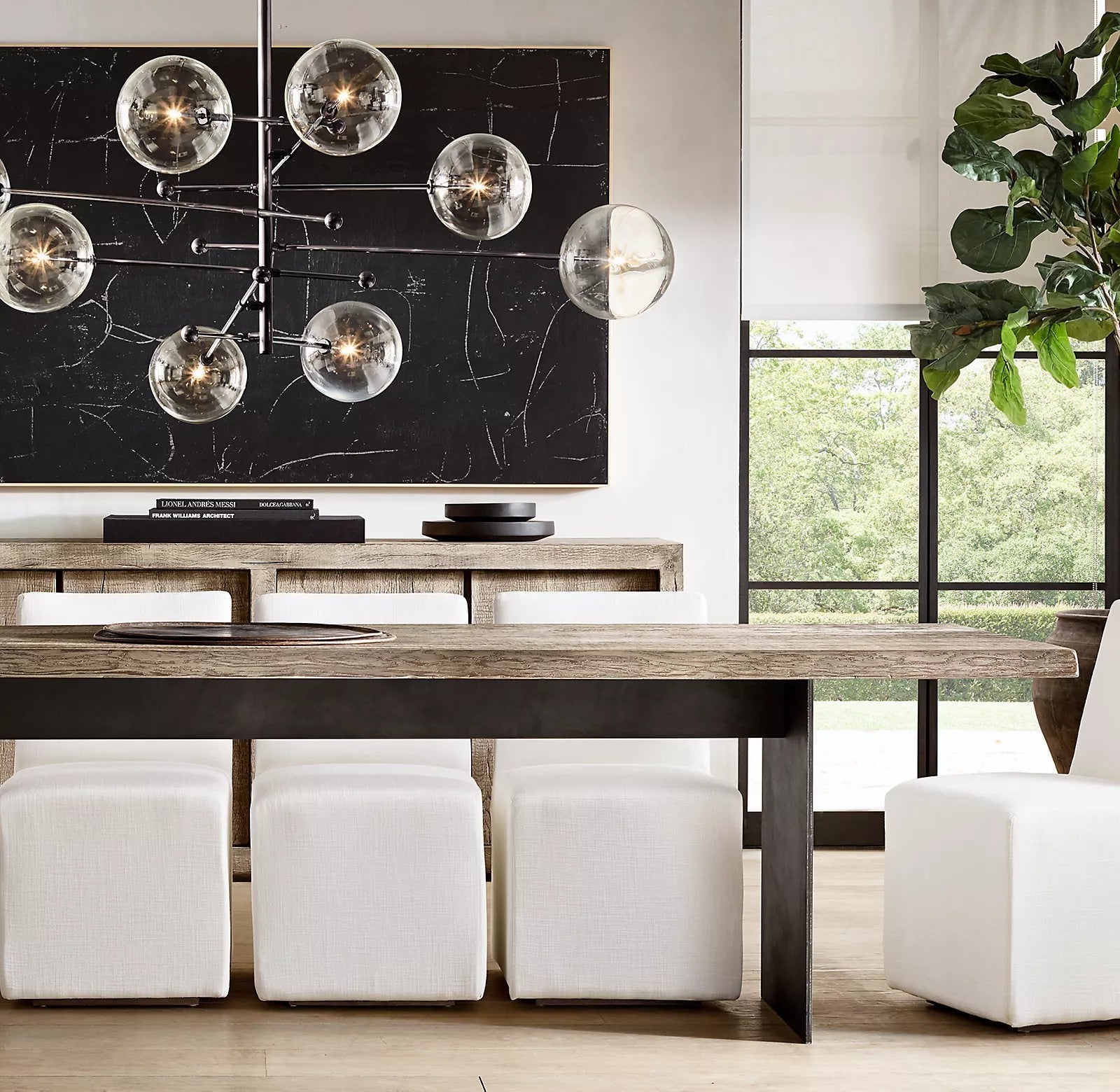 Orbit Contemporary Glass Chandelier - Blowlighting