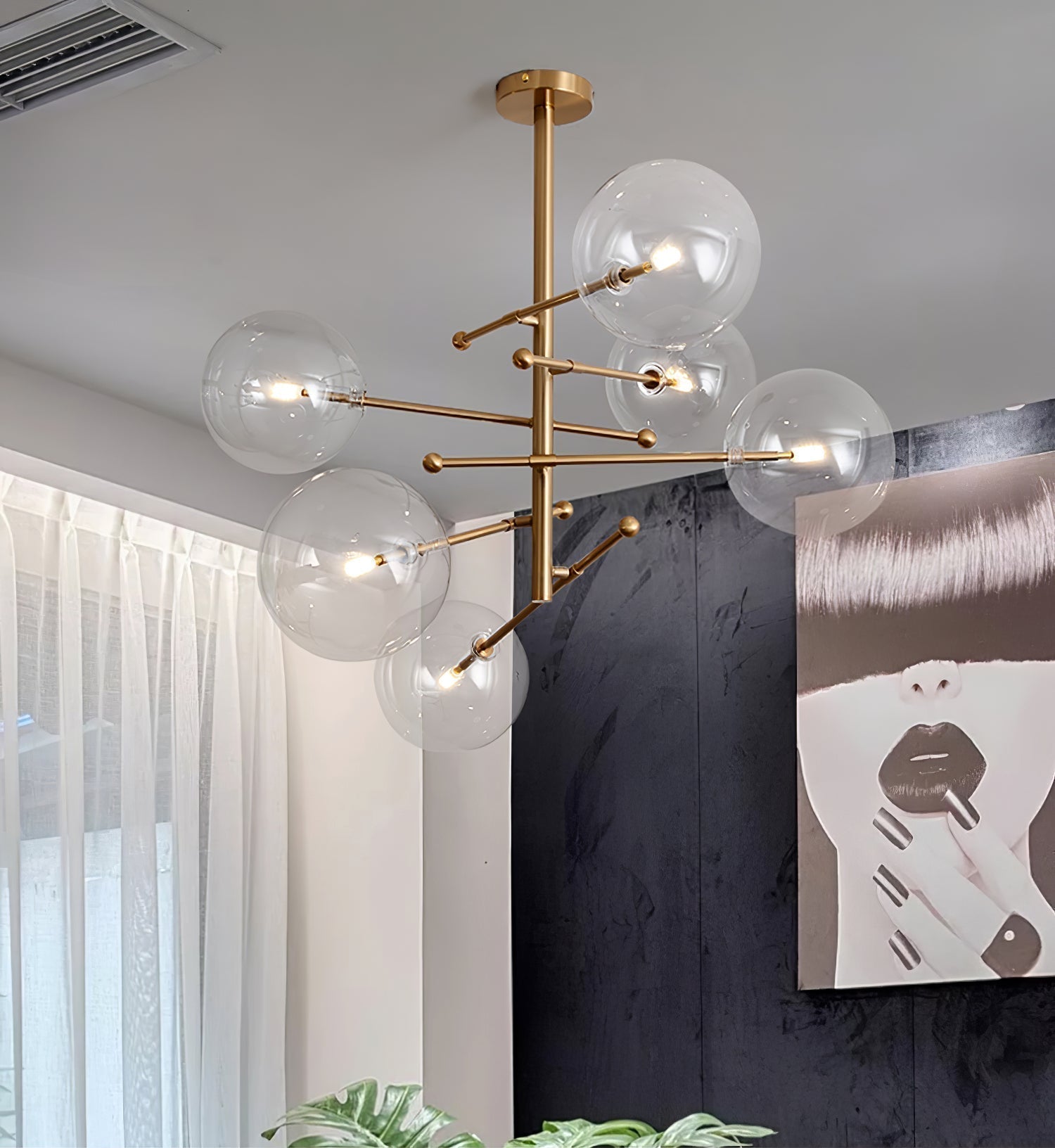 Orbit Contemporary Glass Chandelier - Blowlighting