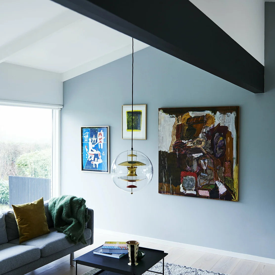 Orlaeen Individual Creativity Globe Metal Acrylic Pendant Lamp - Lamp Copper