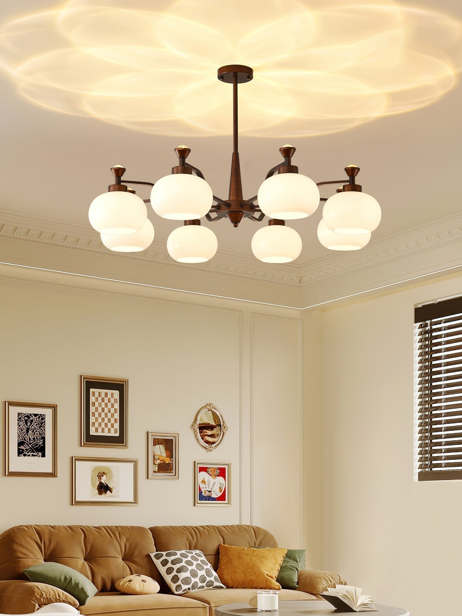 Aurora Chandelier Globe Spotlight - Blowlighting