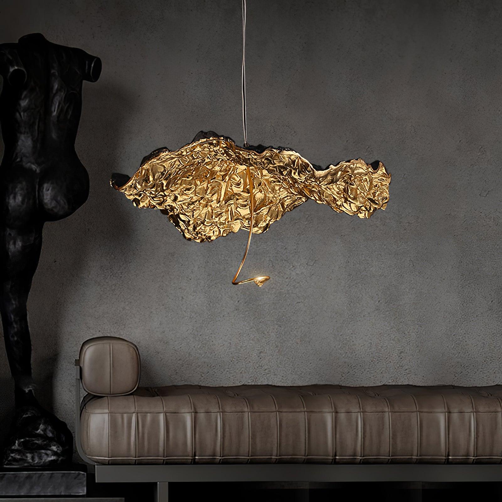 Aureate Cloud Brass Cluster Chandelier - Blowlighting