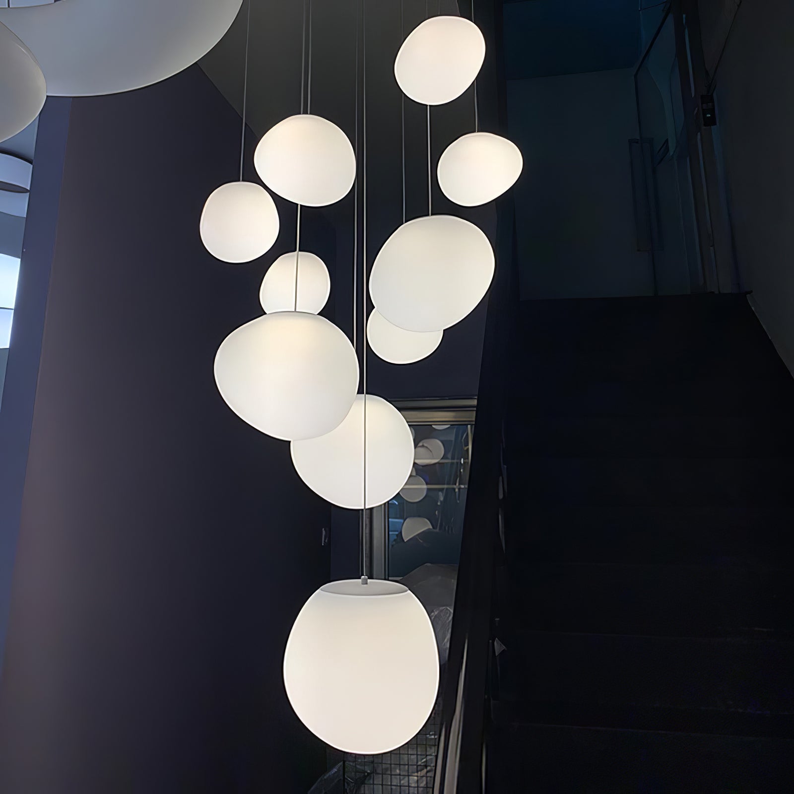Gregg Stone Shape Glass Pendant Light - Blowlighting