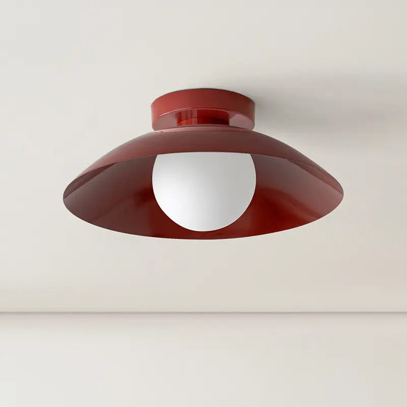 Arisha Moderna Metallo Vetro Plafoniera Nero Rosso Rosa Giallo Soggiorno Camera da Letto