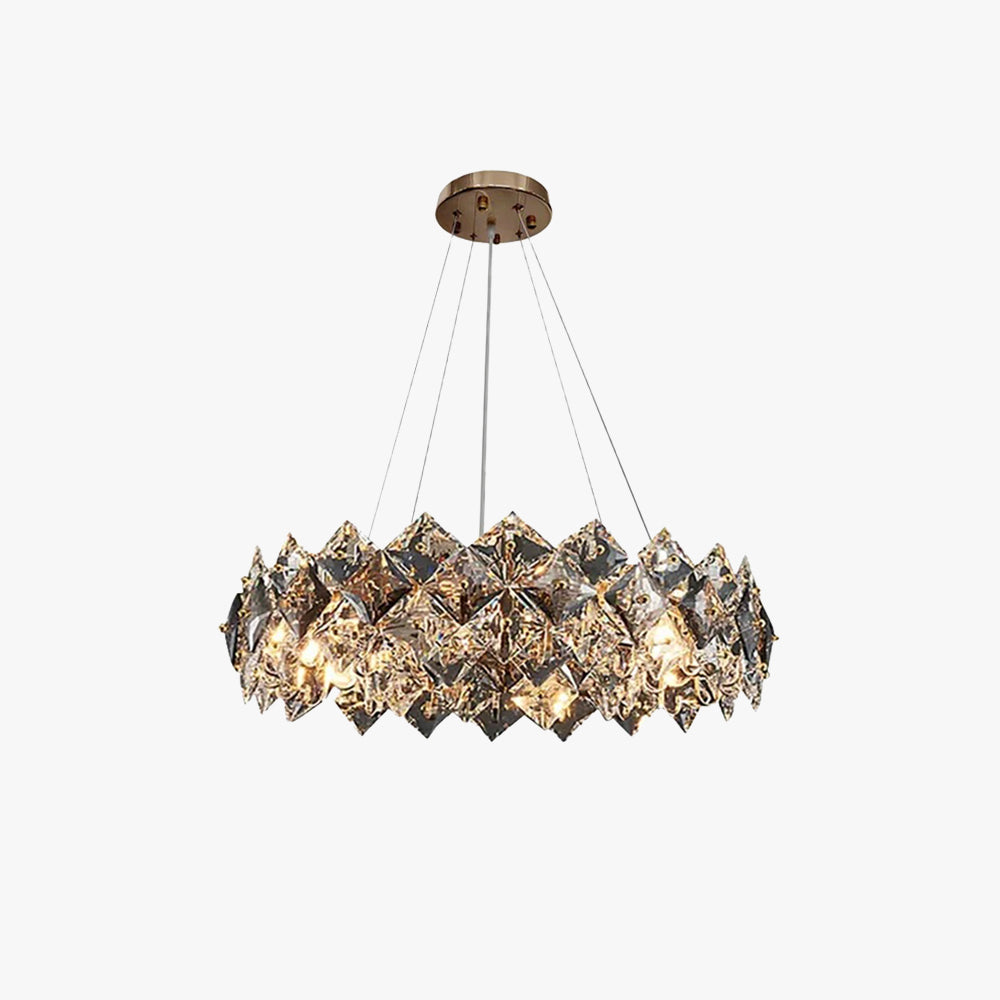 Kristy Moderno Design Cristallo Metallo Lampade a Sospensione Oro