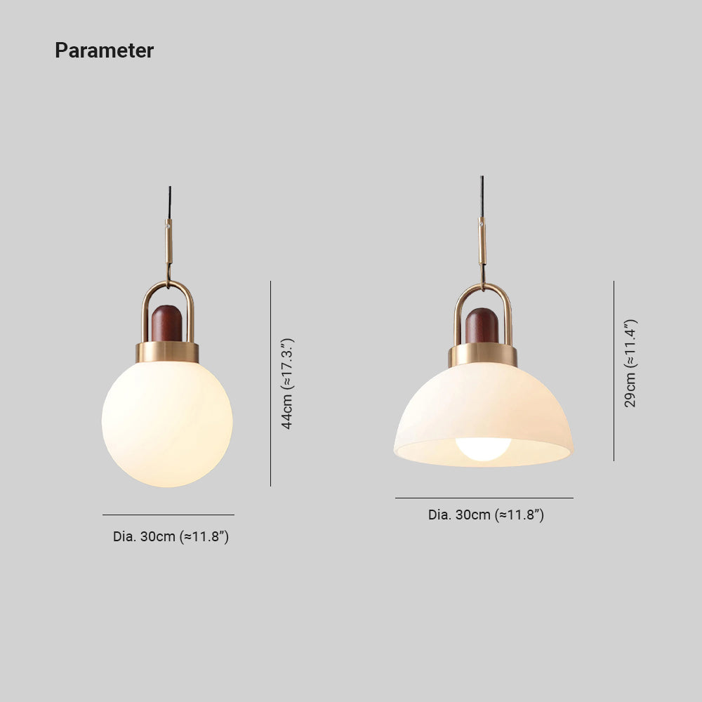Valentina Moderno LED Lampade a Sospensione Metallo In Legno Vetro Camera da Letto