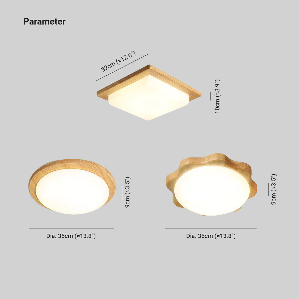 Muto Moderno Semplice Plafoniere Legno Acrilico Sala de Pranzo