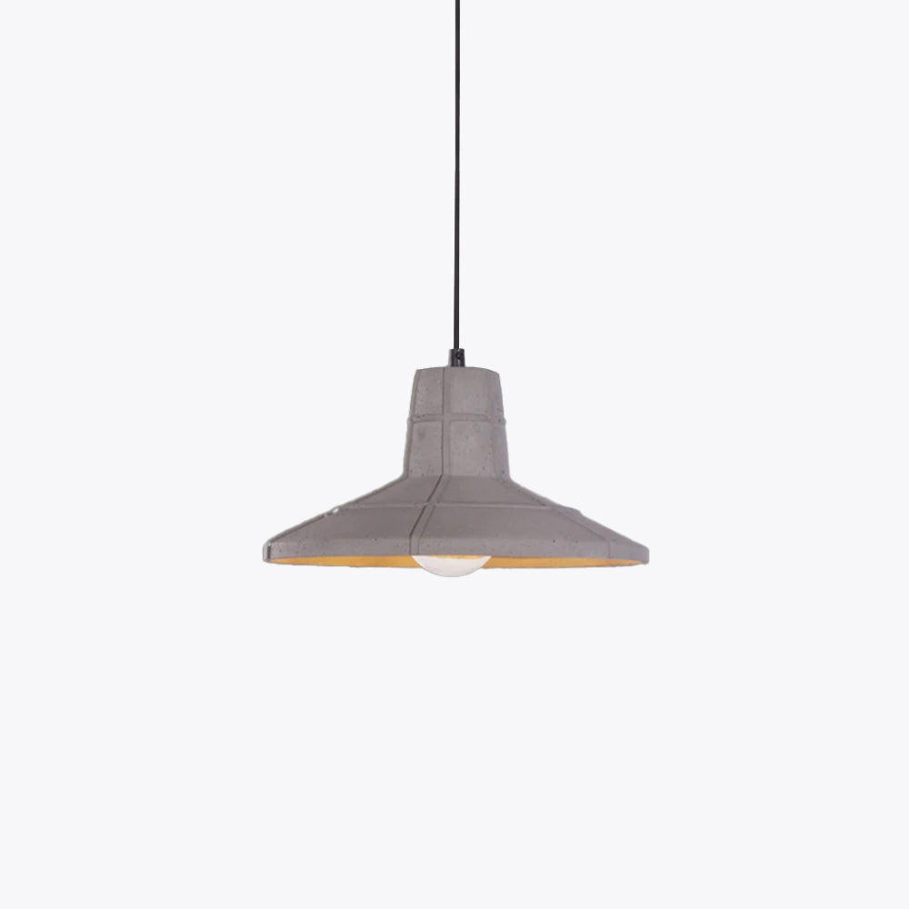Avi Industriale Metallo Cemento Sospensione Arancione Grigio Soggiorno Cucina