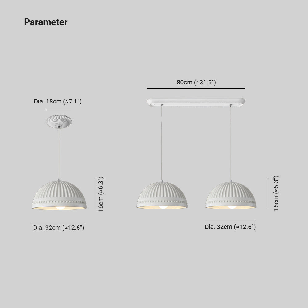 Aria Moderno LED Metallo Resina Sospensione Bianco Soggiorno Camera da letto