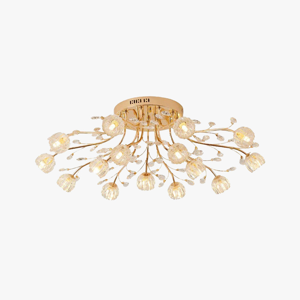 Valentina Fiore Nordico LED Plafoniere Vetro Soggiorno