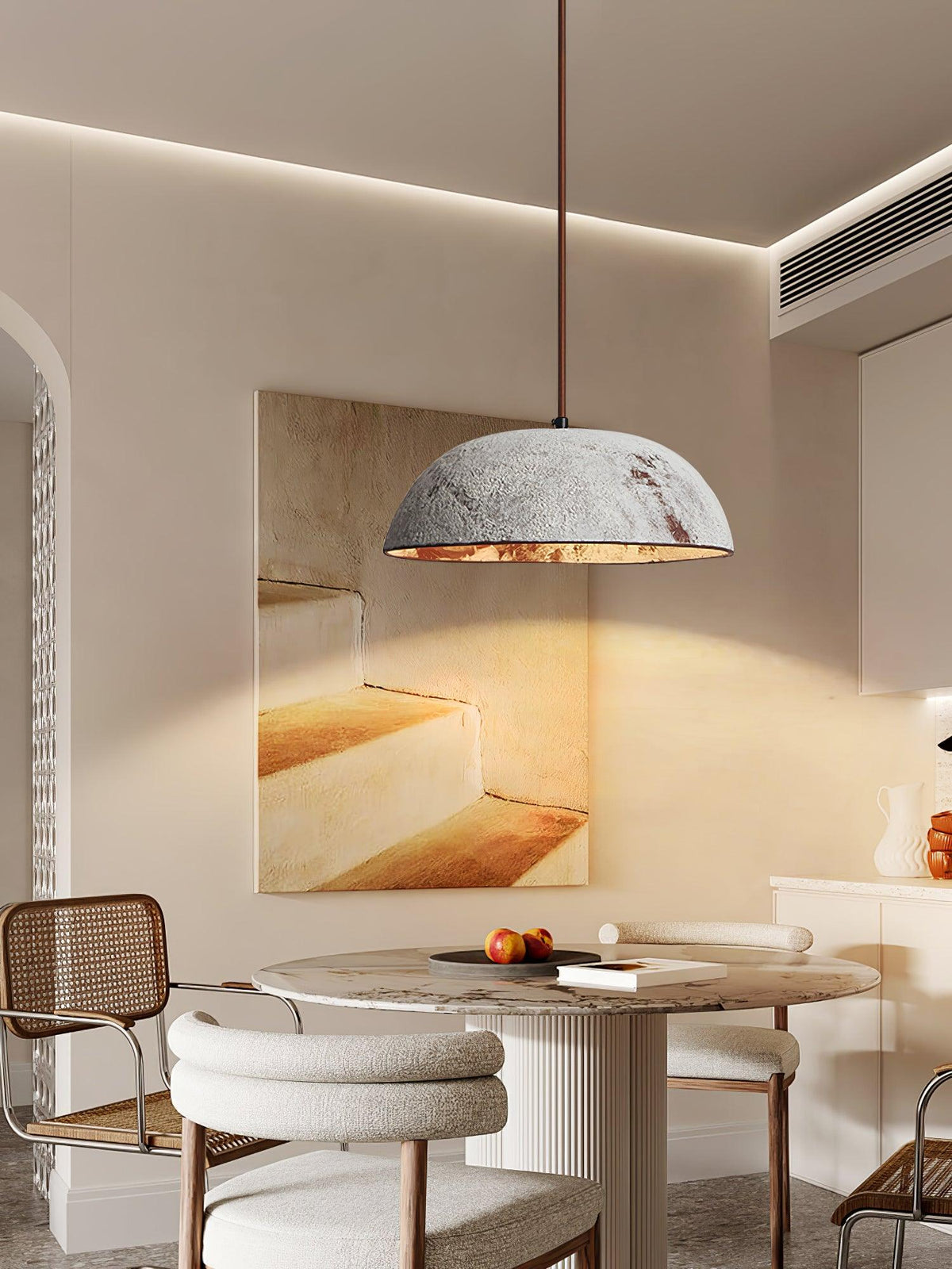 Half Dome Vintage Ceramic Pendant Lamp - Blowlighting