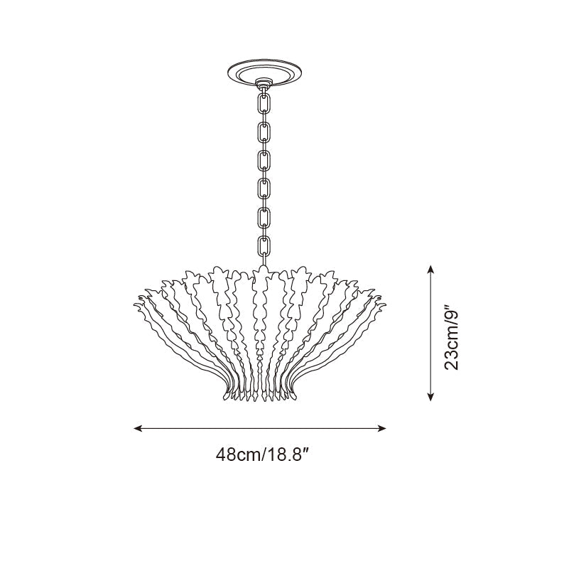 Geyon Golden Leaf Chandelier - Letslighting