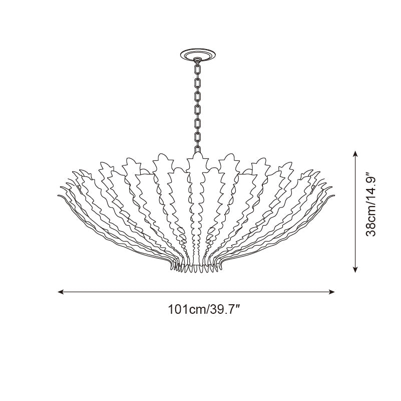 Geyon Golden Leaf Chandelier - Letslighting