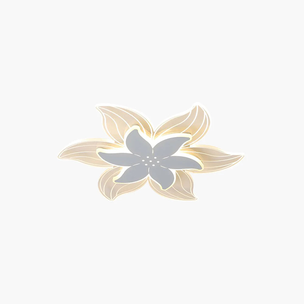 Arisha Designer Fiore Forma Metallo Acrilico Plafoniere Soggiorno