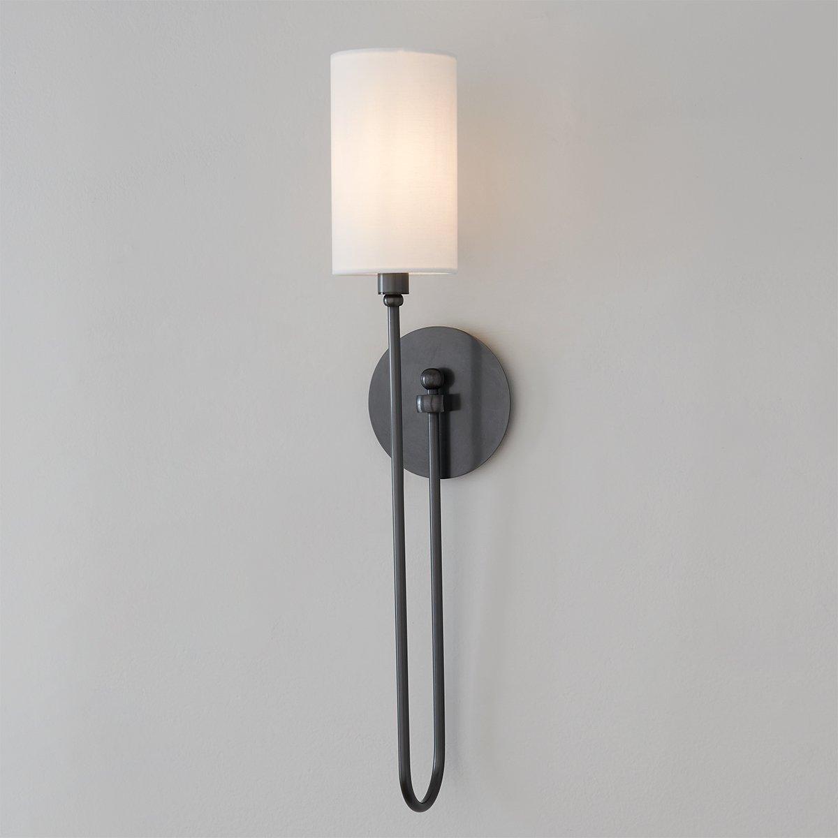 Syvineth Modern Minimalist Brass Fabric Wall Lamp - Lamp Copper