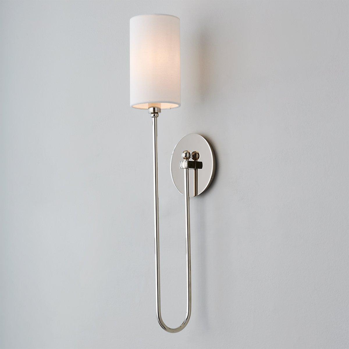 Syvineth Modern Minimalist Brass Fabric Wall Lamp - Lamp Copper