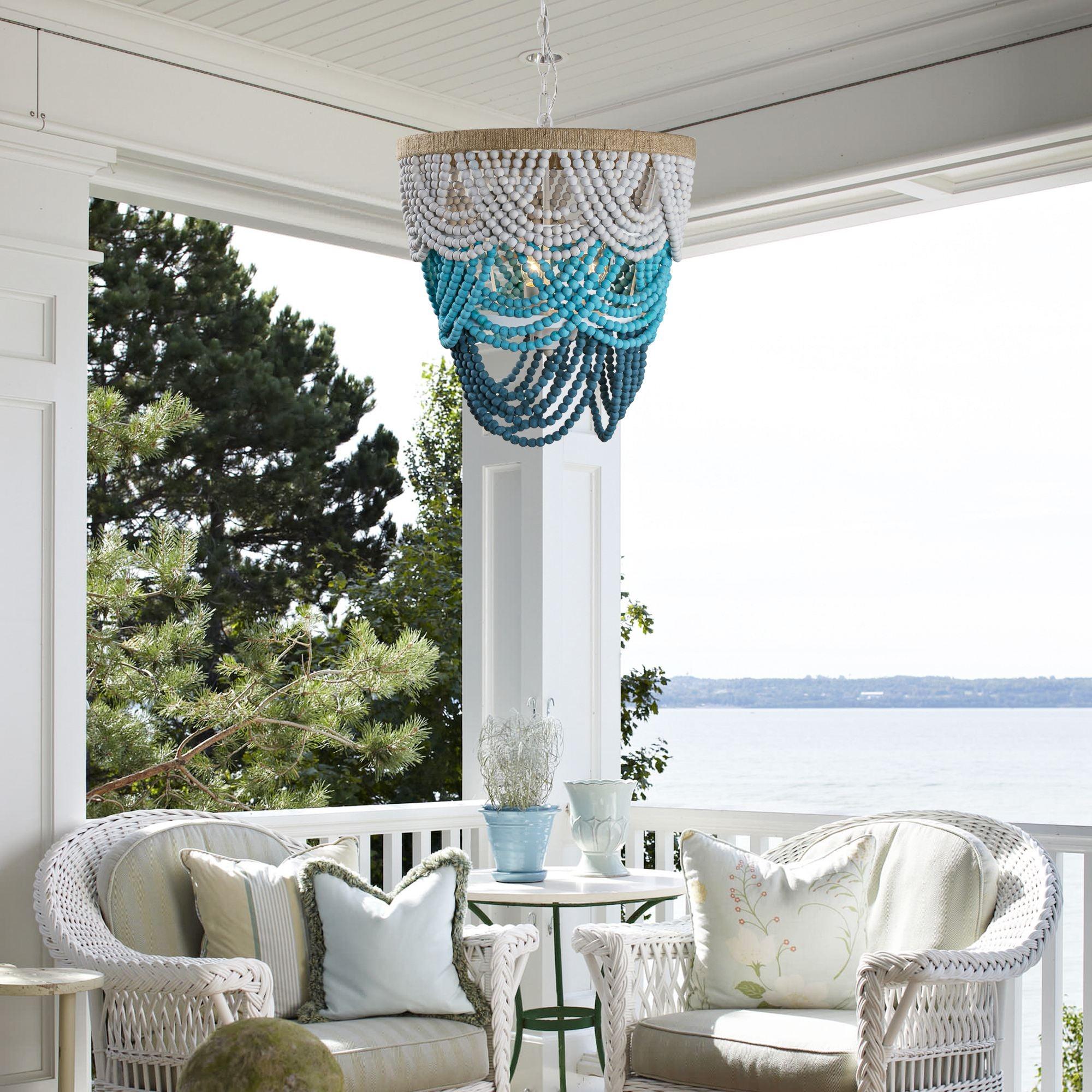 Alshaila Postmodern Luxury Wooden Metal Chandelier - Lamp Copper