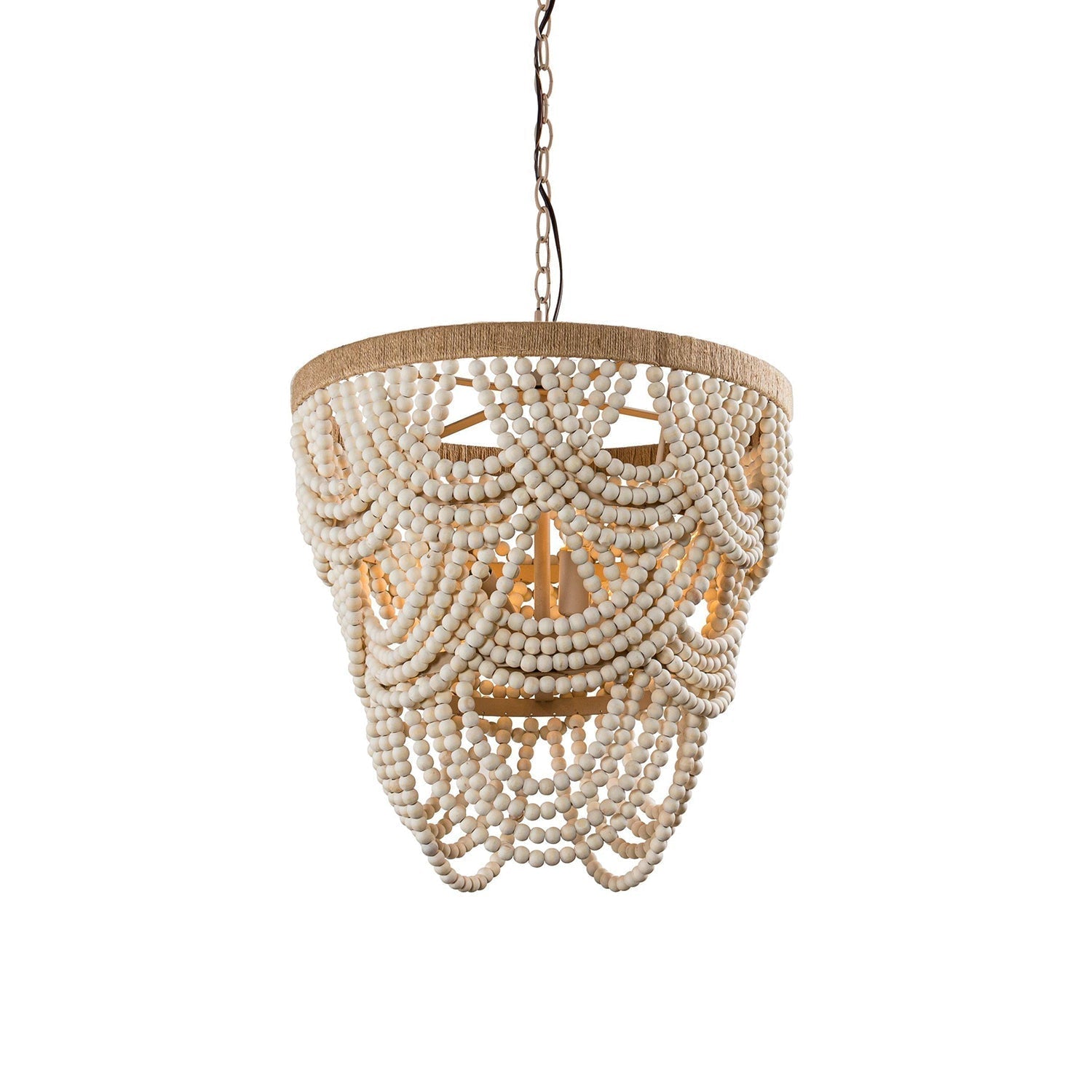 Alshaila Postmodern Luxury Wooden Metal Chandelier - Lamp Copper